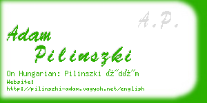 adam pilinszki business card